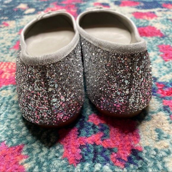 J. Crew Camille Silver Glitter Ballet Flats - Picture 4 of 7